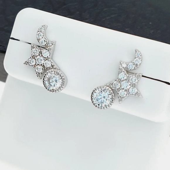 925 sterling silver luxury CZ earrings for women/girls Best forRJUS2172